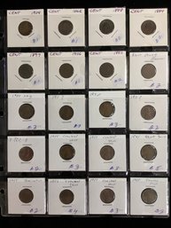 20 Coins, 7 Indian Head Pennies And 13 Lincoln Head Pennies - See Description For Dates And Details - #3