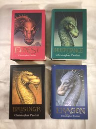 4 Books By Christopher Paolini - Eldest, Inheritance, Brisingr, And Eragon