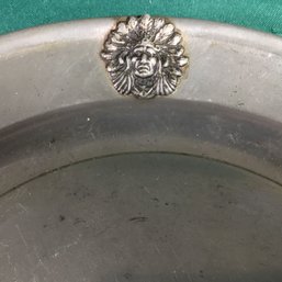 UNUSUAL PEWTER - Native American Plate - L.A. Littlefield Silver Company, SHIPPABLE