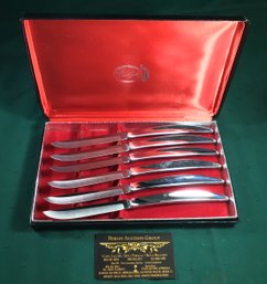 HIGH END Set Of 6 Knives - By CARVEL HALL - In Original Case - LIKE NEW!, SHIPPABLE
