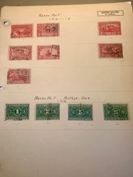 U.S. STAMPS BY THE ALBUM PAGE - SHIPPABLE, Parcel Post & Postage Due Stamps