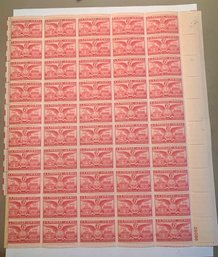 U.S. Stamp Sheet - Circa 1949 6c Air Mail, Alexandria Virginia Bicentennial, SHIPPABLE