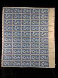 Full Sheet Of 50, 4c U.S. Stamps, Fort Duquesne, SHIPPABLE