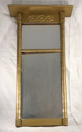 Antique Mirror By Thompson & Wilcox, With Advertisement And Letter On Back, See Photos- 14 In X 34 In