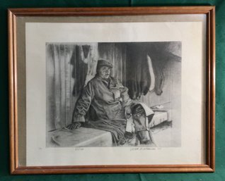 Vintage Drawing Numbered Litho, Signed Victor M. Mercier - A Listed Artist, Dated 1997' - 52/100