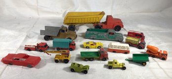 Antique And Vintage Junk Yard Lot - Tootsietoy, Matchbox And More! Lot Of 15