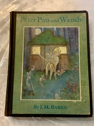 Antique Classic Book - Peter Pan And Wendy, By Barrie, Circa 1928, SHIPPABLE