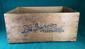 Wood Crate - Di Giorgio Fruit Corporation - 19.5 In X 12 In X 8.5 In