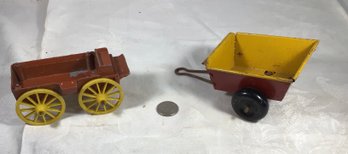 Two Vintage Toys, Including Tootsie Toy Wagon