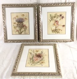 Trio Flowers Prints - 15.5 In X 17.5 In