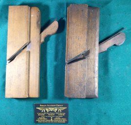 Two Antique Wood Carpenter's Moulding Planes, SHIPPABLE