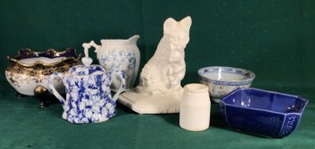 NICE LOT!!  Blue And White, And One Blue, White, And Gold - Lot Of 7