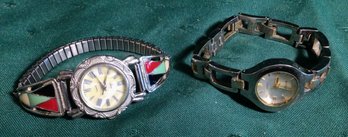 2 Watches, One With Silver, Coral, Msc. Stones, Etc., 2nd By Relic, SHIPPABLE