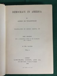 Democracy In America: By Alexis De Tocqueville