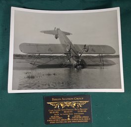 Antique Plane Crash Photograph - 6.5 In X 8.5 In