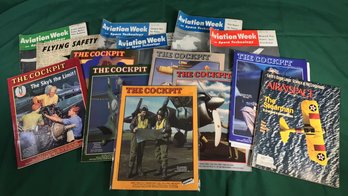 Vintage Magazines - Aviation Week And The Cockpit - Lot Of 14