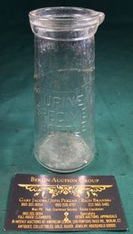 Antique Urine Specimen Bottle - American Hospital Supply Corp., Evanston Illinois - Made In U.S.A