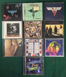 9 CD'S Including Robert Plant, Motley Crue And More! Lot Of 10
