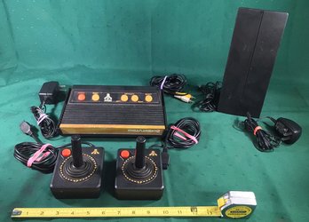 Atari Flashback 2 With Two Controllers, Power Supply And Video Cable