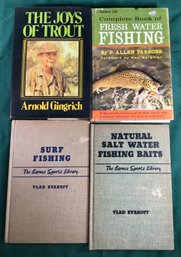 4 Vintage Fishing Books