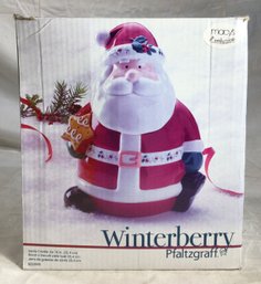 Pfaltgraff Santa Cookie Jar, 10 In Height - New In Box