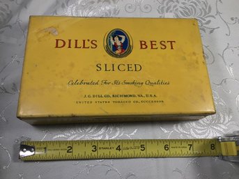 Dill's Best Antique Tin Box - 4.5 In X 7.5 In - #41