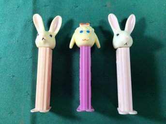 3 Vintage PEZ Easter Dispensers  - SHIPPABLE - #07