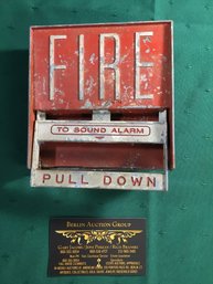 Pull Down Fire Alarm - Metal - SHIPPABLE