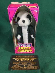PEZ Fuzzy Friends - Jade Bear - Cuddly Dispenser With Candy - In Box - SHIPPABLE