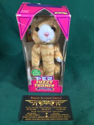 PEZ Fuzzy Friends - Puff The Cat - Cuddly Dispenser With Candy - In Box - SHIPPABLE
