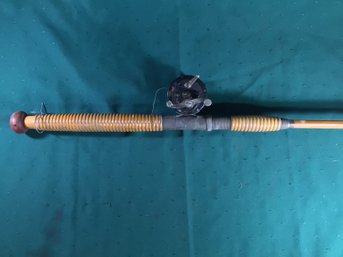Bamboo Fishing Pole With Penn Reel, Tip Included - See Photos, 72 In Long