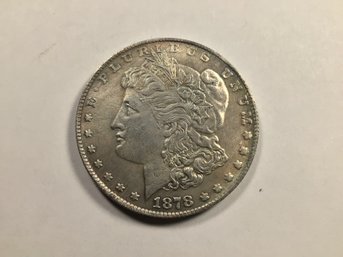 1878-S $1 U.S. Morgan Silver Dollar Coin - SHIPPABLE - #011