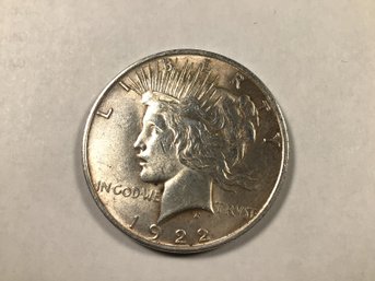 1922 U.S. Peace Silver Dollar, SHIPPABLE - #013