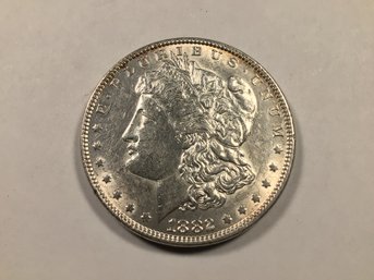 1882 UNC U.S. Morgan Silver Dollar, SHIPPABLE - #021