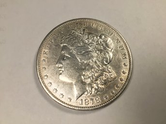 1878 AU U.S. Morgan Silver Dollar, SHIPPABLE - #023