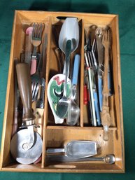 Wood Drawer Organizer With Contents