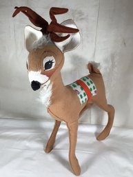 LARGE 21 In Height Vintage AnnaLee Reindeer, 1987 - 16 In Length - See Photos