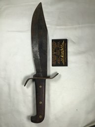 Vintage Bowie Knife, Possibly Vietnam Era, 10 In Blade