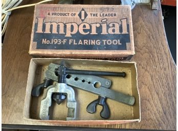 Antique Imperial Flaring Tool In Original Box