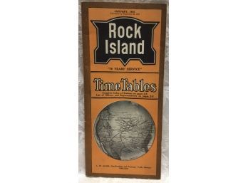 Vintage Time Tables - Rock Island