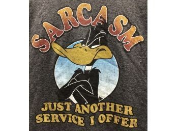 Donald Duck T-shirt - Sarcasm Just Another Service I Offer - Large