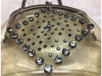 Vintage Rhinestone Clear Purse