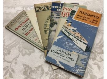 Antique Road Maps And Advertising Pamphlets