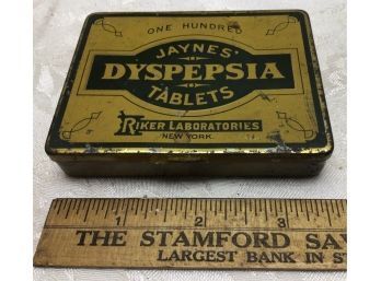 Antique Tin - Jaynes Dyspepsia Tablets