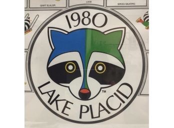 Vintage 1980s Lake Placid Olympic Poster