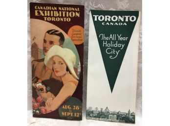 Vintage Toronto, Canada Pamphlets