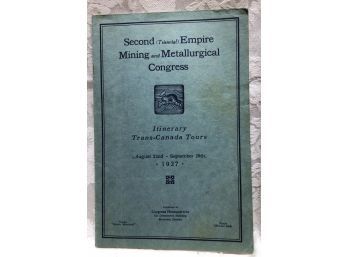 Antique Mining And Metallurigcal Pamphlets