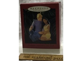 Hallmark Keepsake Ornament - Near Mint In Box - Pocahontas And Captain John Smith