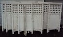 White Plastic Garden And Privacy Panels