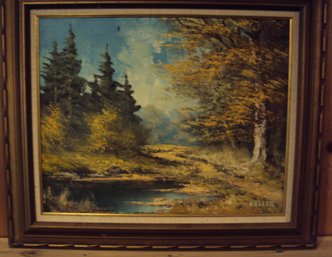 Oil On Canvas By Keller